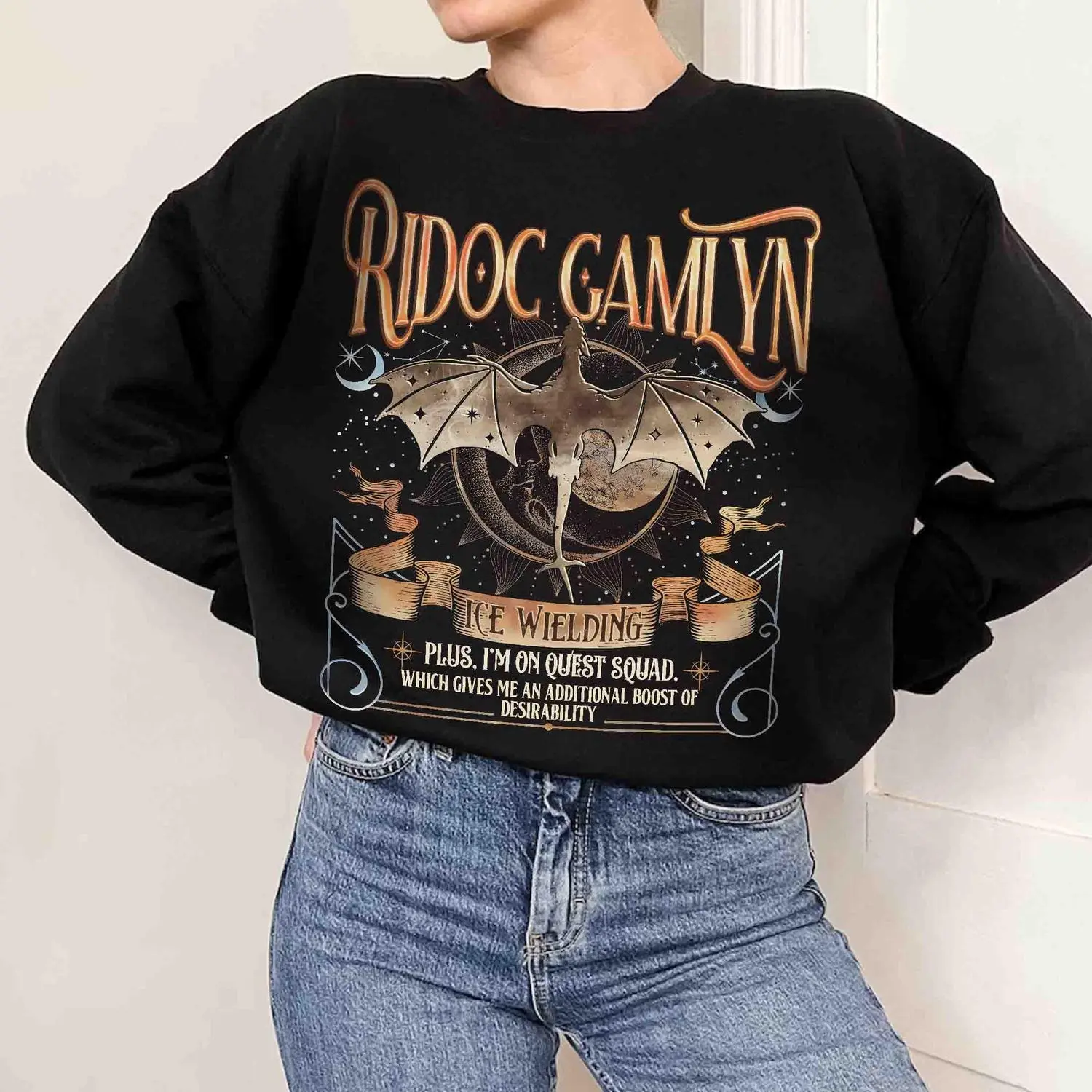 The Quest Squad Onyx Storm Sweatshirt For Fan, Ridoc Gamlyn Fourth Wing Series T Shirt, Dragon Rider Hoodie, Gift For Book Lover TB6D7