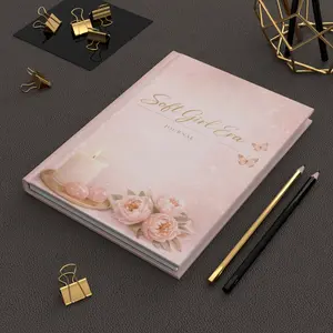 Hardcover Journal for Soft Girl Era - Classic, 150-Page Self-Love, Growth, Discipline & Mindset Notebook with Full Wrap, Laminated, Matte Cover & Vibrant Print