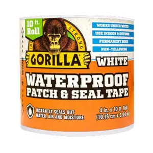 Gorilla Glue 264449 Waterproof Patch & Seal Tape, White