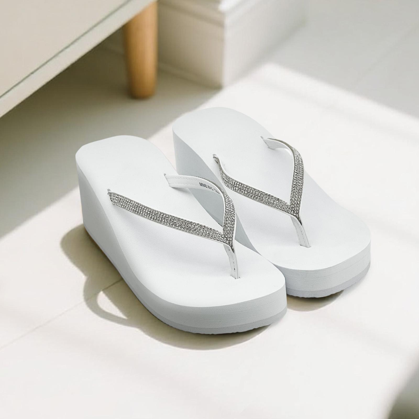 rosyclo Women’s Wedge Flip Flops with Sparkling Rhinestones | Platform Summer Beach Sandals | High Heel Thong Sandals for Party & Vacation | Comfortable Non-slip Platform Slides rosyclo Women’s Wedge Flip Flops with Sparkling Rhinestones | Platform Summer Beach Sandals | High Heel Thong Sandals for Party & Vacation | Comfortable Non-slip Platform Slides