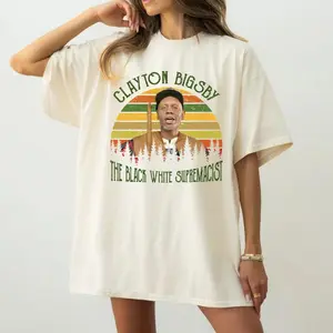 Clayton Bigsby Graphic T Shirt Funny Dave Chappelle Retro Unisex, Vintage Humor Style, Fashion Cotton, Full Colors, Full Sizes, For Men, For Women