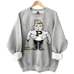 [Sale Up To 30%] + [Free Ship] Mascot Purdue Baseball Team Sweatshirt, Graphic Sport Team Shirt, Gift Top Cotton Unisex For Fan, Men, Women