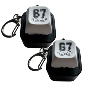 Funny “67” Keyboard Keychain – Click, Light & Fun in One!