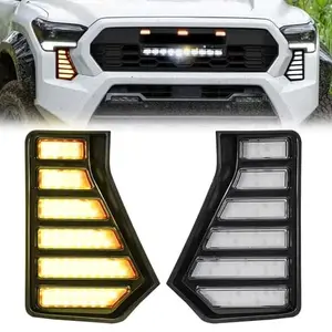 LFM 2PCS LED Fog Lights Kit for 2024-2025 Tacoma with Amber Turn Signal & DRL