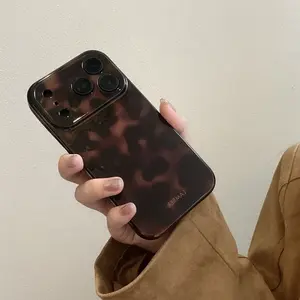 Light Amber Phone Case for iPhone 17 Pro Max, iPhone 16 Pro Max, iPhone 15 Pro Max, Fashionable Women's Case, Simple & Unique Design, Cover, Protection