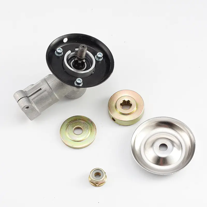 28 mm 9T Heavy-Duty Metal Trimmer Gear Head Gearbox, Splined Drive with Secure Connection, Universal Replacement Component for 28 mm Shaft Grass Trimmers & Lawn Mowers (For Heavy-Duty Use), Versatile Component