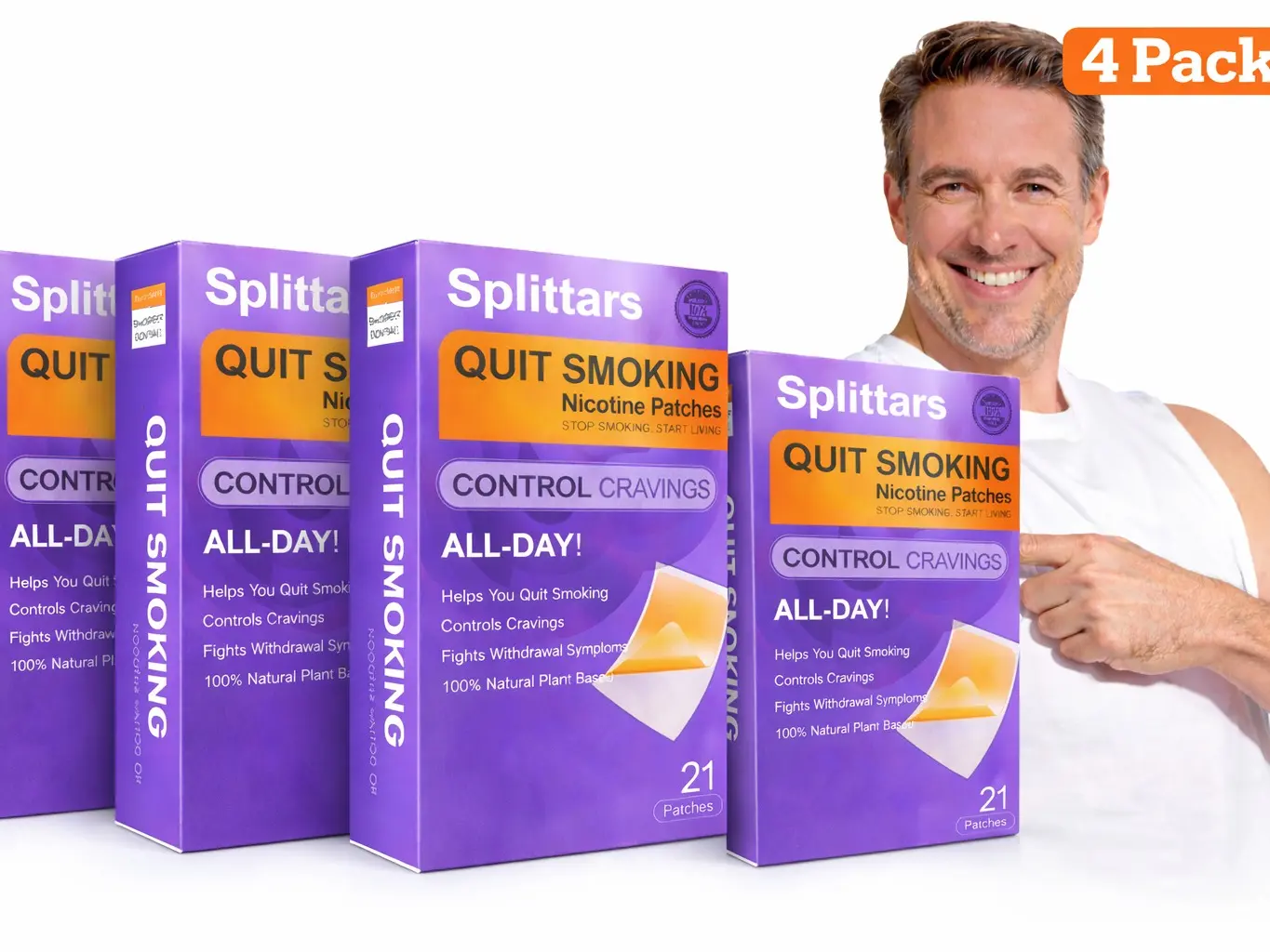 cigarette patches for free 4 Pack-Splittars Quit Smoking Aid – Stop Smoking Patches, Smoking Cessation  Patches for Nicotine Free Quit Smoking, Natural Anti Smoking Patches with  21 Day Cravings Support – Stop Smoking, Start Living