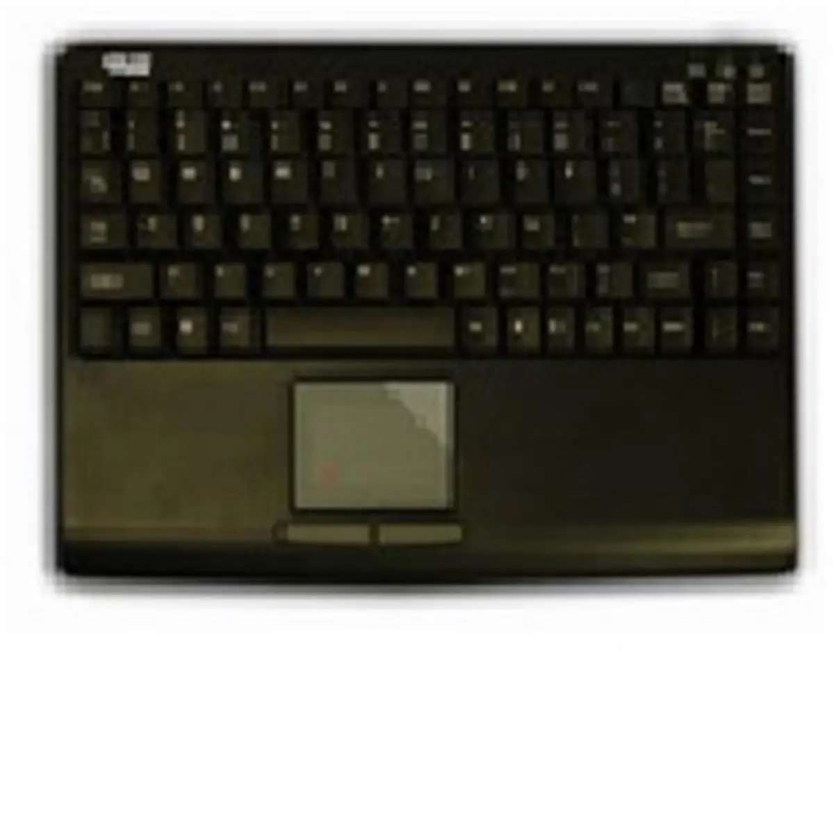 Adesso SlimTouch Wired USB Mini Touch Typing Keyboard with Built-in Touchpad, Black, for Computers & Office Use