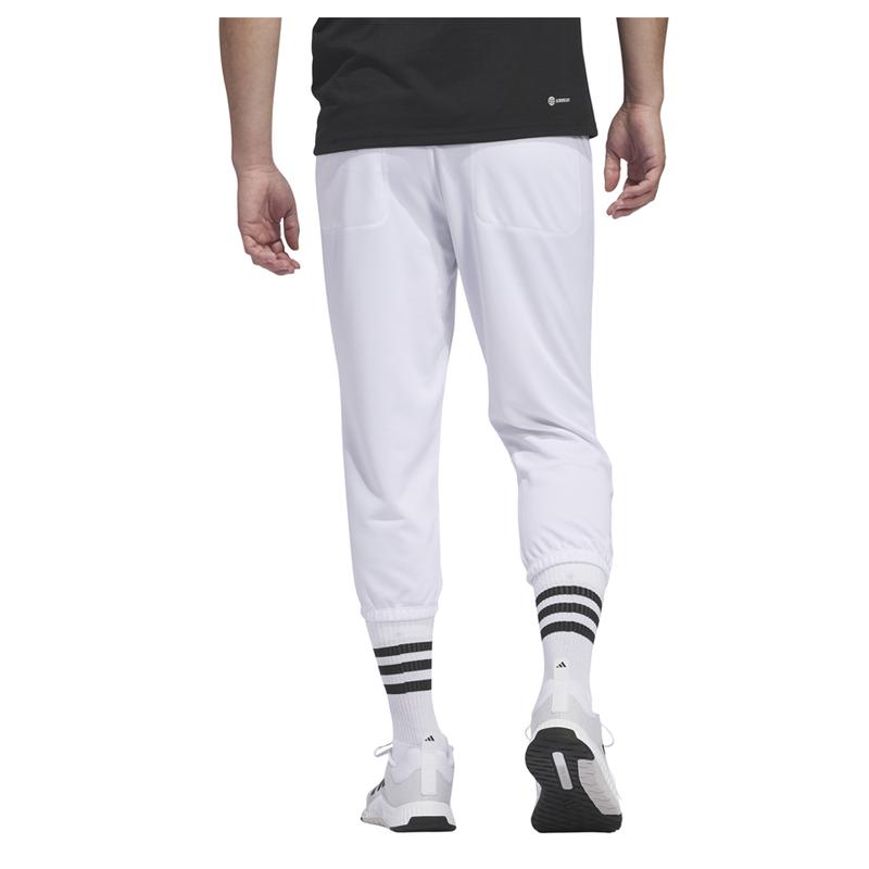 adidas Mens Standard Knee Length Baseball Pants Baseball Casual - White