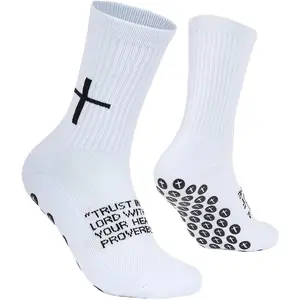Cross Grip Soccer Socks - Anti-Slip Grips  Sock with  for  6-13