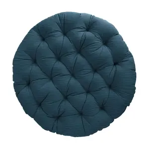 Sorra Home 48 in Round Velvet Papasan Cushion