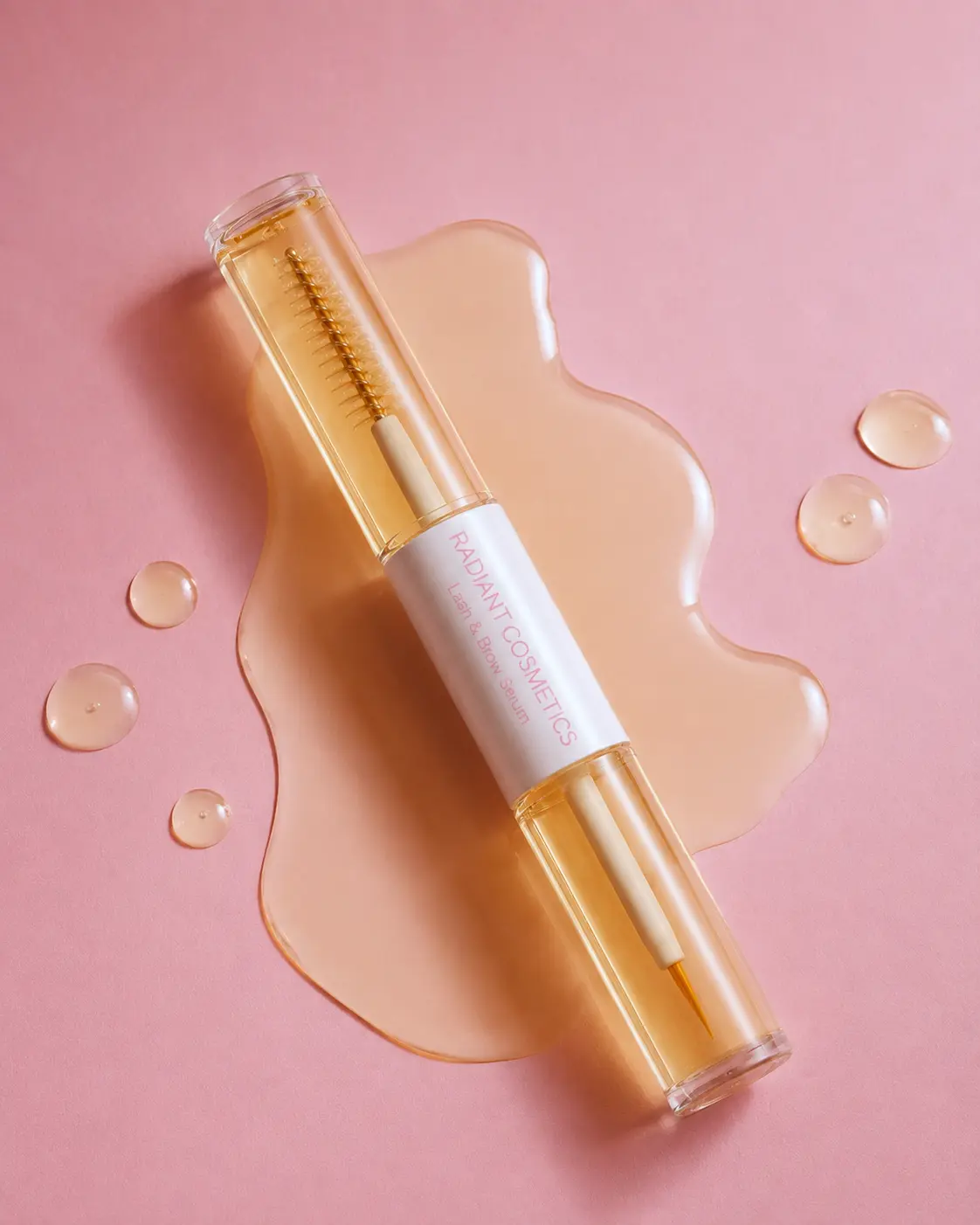 Radiant Cosmetics Lash & Brow Serum- Dual-Ended 100% ORGANIC to support longer, fuller, healthier hair growth!
