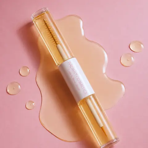 Radiant Cosmetics Lash & Brow Serum- Dual-Ended 100% ORGANIC to support longer, fuller, healthier hair growth!