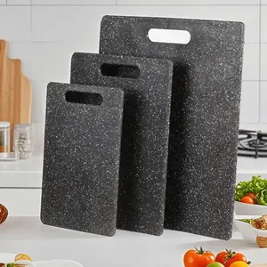 Marble Pattern Cutting Board Set (1/3 Pcs) – Multifunctional Kitchen Prep Board for Raw/Cooked Separation, Fruits & Kids’ Meals