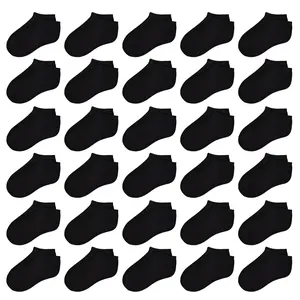 TPHON Toddler Socks 30 Pairs Kids Low Cut Socks for Boys Girls 1-14 Years Old Baby Children No Show Ankle Socks Set soft comfy sock newborn infant kid sock Black Tights