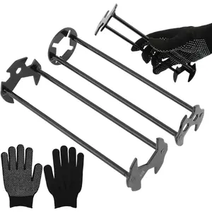 2 count Multifunctional Basin Wrench Multifunctional Sink Faucet Tool with 7 Sizes, 360? Rotating Universal Plumber Wrench for Tight Spaces, Includes 1 Pair Gloves