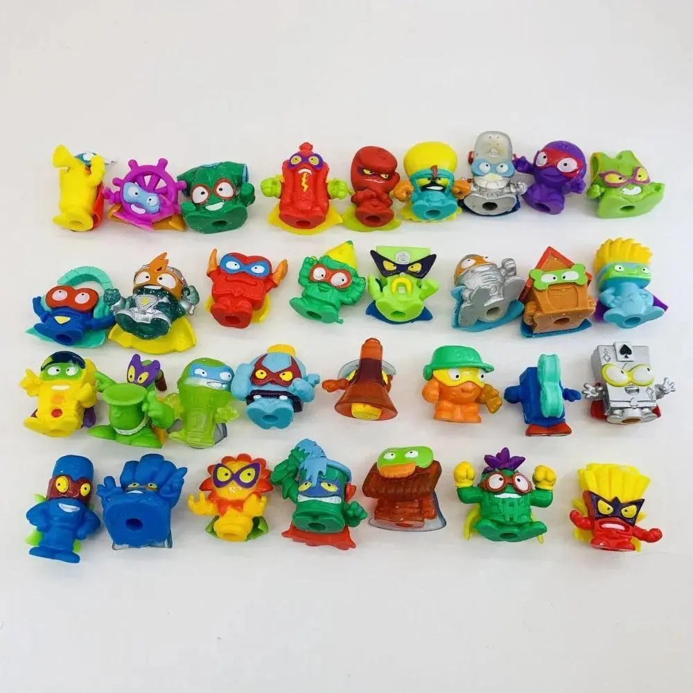 5-15Pcs Original Superzings Action Figures 3CM Superthins Garbage Trash Collection Model Toys for Kids Gift No Repeat