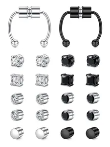 Magnetic Nose Stud, Fake Nose Piercing Fake Earrings, Magnetic Septum Ring, Faux Piercing Jewelry for Women Men