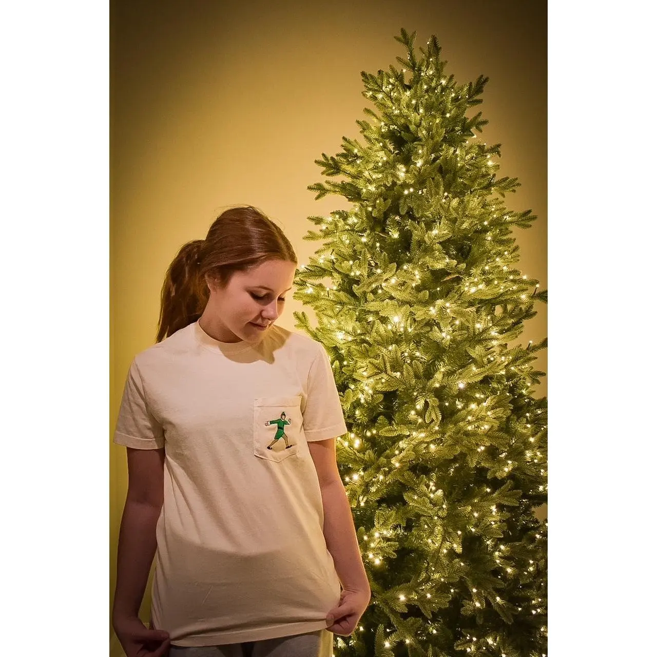 Buddy the Elf Embroidered Pocket Tee