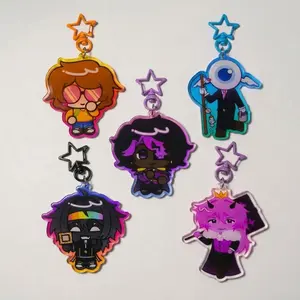 Universe MCYT Yt Translucent Acrylic Keychain, Durable, And Perfect For Bags, Keys, Or Gifts