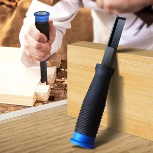 7" Heavy Duty Corner Chisel Professional Woodworking Tool Sharp Carbon Steel Blade for Precise Right Angle Cutting Mortising Door Framing Cabinet Making Construction DIY Projects Ergonomic Handle Durable Robust Design