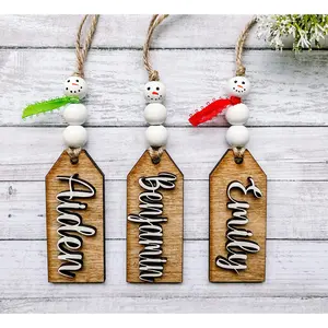 Personalized Snowman Gift & Stocking Tags