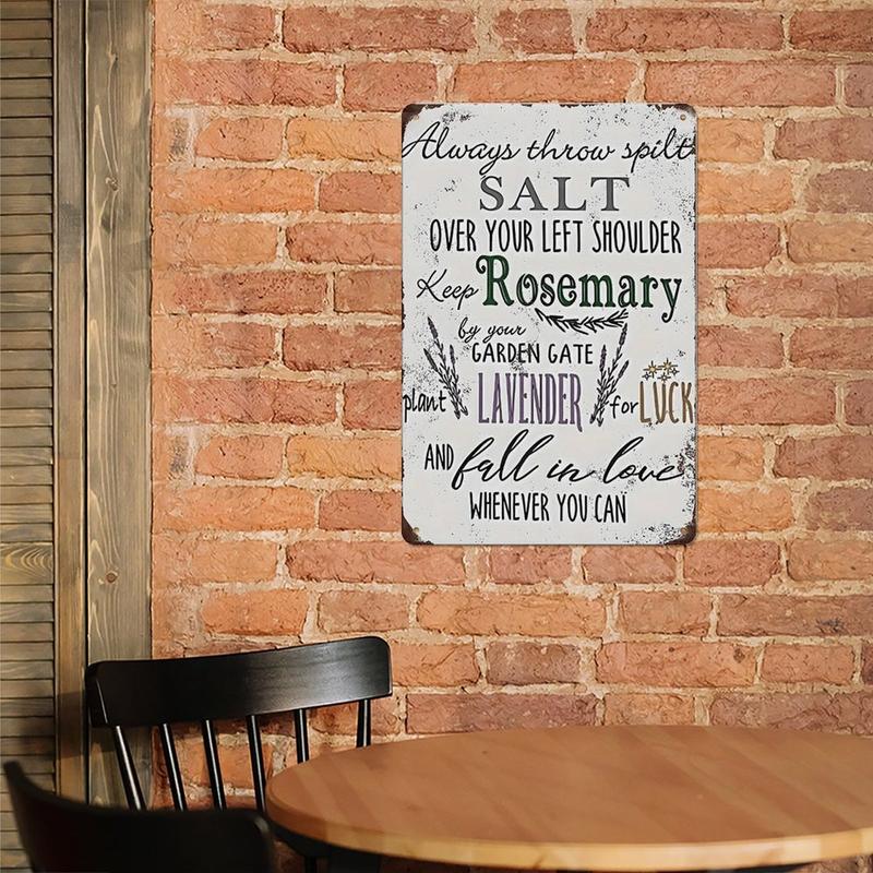 1pc 8x12" Practical Witch Metal Sign Vintage Wall Decor Magic Inspirational Gift Home