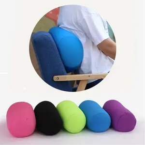 1pc Comfortable portable pillow, cylindrical bead pillow for home sleep, portable travel neck pillow, soft and lightweight bead pillow 15x6 inches, Multiple colors to choose from, festival gift