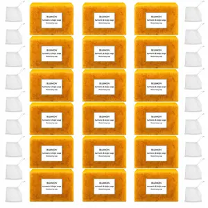Lemon Turmeric & Kojic Acid , Dark Spot Remover Turmeric Face and Body Soap, Kojic Face and Body Soap