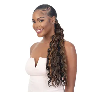 Shake N Go Organique Pony Pro Easy Wrap Around Ponytail Wavy Crimp Curl 22"