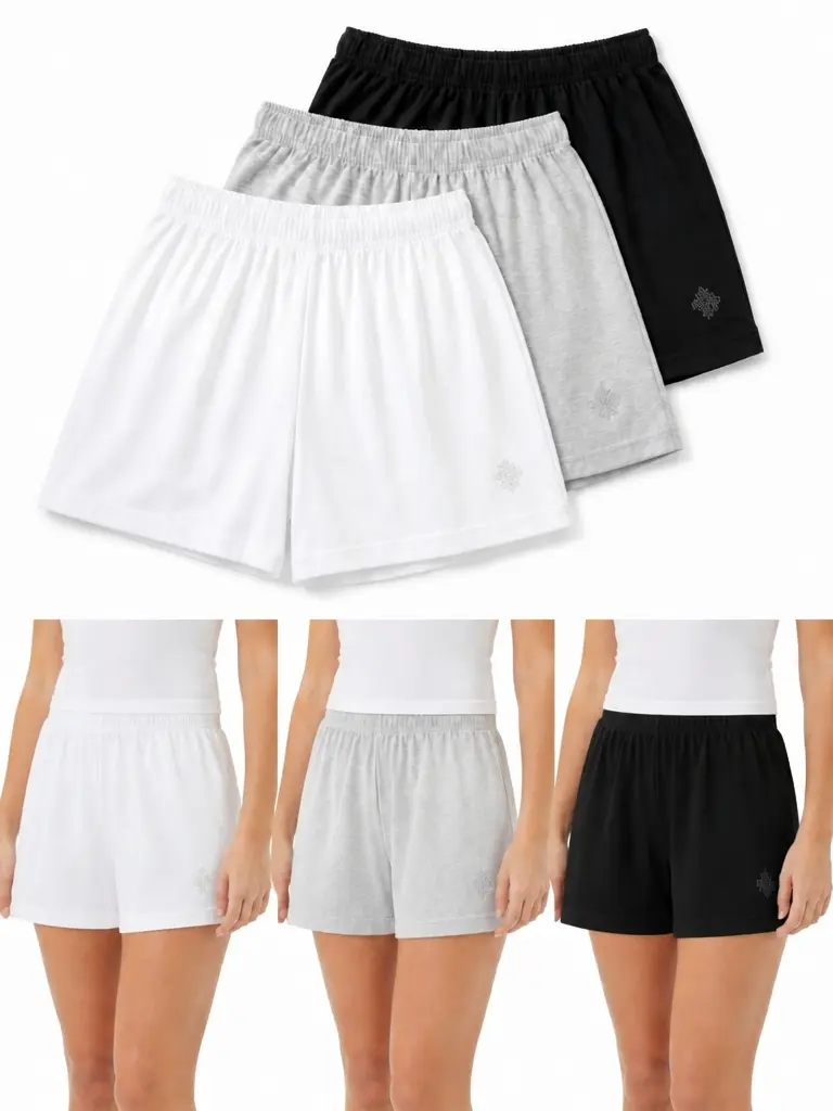 Women's 100% Pima Cotton Lounge Shorts | Ultra-Soft Sleep & Loungewear Fabric Fit