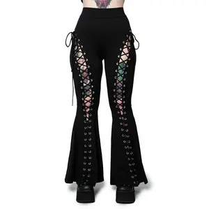 Alice Lace-Up Flare Pants
