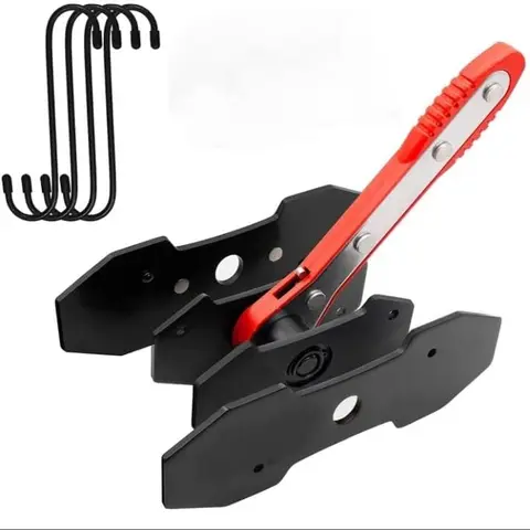 Ratcheting Brake Caliper Piston Spreader Press Tool Set - Red Multi-Size Stainless Steel Brake Tools, 360° Rotation, 360 Degree Ratchet Swing, Tight-Spot Access, In/CM, Easy to Install for Car, Truck & Commercial Pad Change (2 Plates Included)