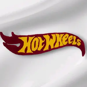 Hot Wheels Diecast Tufted Rug - Red & Yellow Design, Classic Style, Ideal for Home Decor