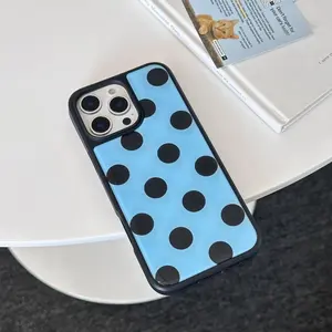 Polka Dot Pattern Phone Case, Shockproof Phone Protective Cover, Phone Accessory Compatible with iPhone 15 14 13, Casing, Cellphone, Smartphone