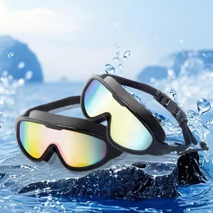 Anti-Fog & Waterproof HD Wide View 2-Pack Adult Swimming Goggles, Sun Protection Leak-Proof for Men & Women, Training & Competition