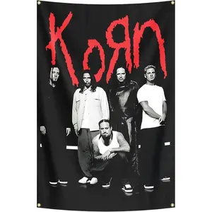 Rock Band Tapestry Music Album Cover Poster Man Cave Wall Flag for College Dorm Room Decor,Outdoor,Parties