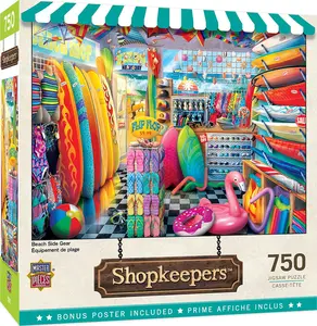 Beach Side Gear 750 Piece Jigsaw Puzzle Beach Side Gear 750 Piece Jigsaw Puzzle