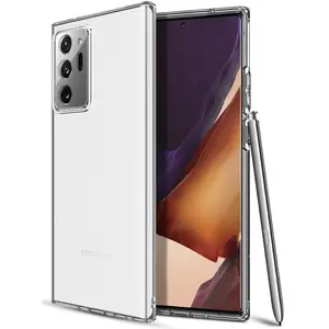 Case for Note 20, Clear Transparent See-Thru Flex Gel TPU Skin Slim Cover for Samsung Galaxy Note 20 Phone (SM-N980, SM-N981)