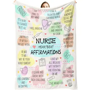 Gifts for Nurses,Nurse Gifts for Women,Nurse Appreciation/Week/Day Gift,Nurses Practitioner Gift for Women,Nursing Day Gift,Nursing School Birthday Appreciation GF Throw Blankets 50"x60"in