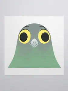 Pigeon Head Sticker