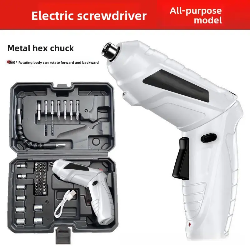  Straight/Gun Handle 47PC White