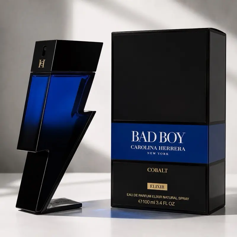Carolina Herrera Bad Boy Cobalt Elixir Eau de Parfum Elixir Natural Spray, 100 ml (3.4 fl oz)
