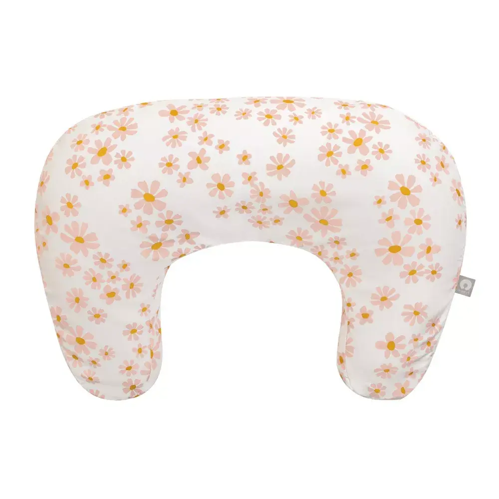 Boppy Nursing Pillow for Baby, Soft Pink Daisies Floral Print, Universal Size for Feeding and Cradle Support, Machine Washable, CPSC Safety Compliant, One Size