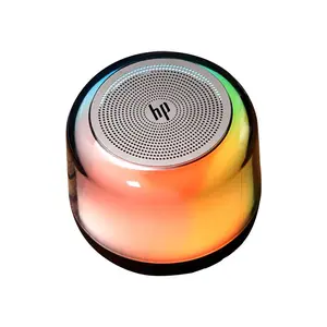 HP Portable Speaker, 360° Sound Wireless Speaker with LED Light, Outdoor Wireless Speaker, Rechargeable Speaker for Camping, Home Decor, Gift for Friend, Audio