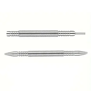 Double-Head Nail Fixator Set with Hinge Pin Hole Puncher, No Hammer Spring Nails Kit, 5000 Psi Striking Force Door Latch Removal Tool