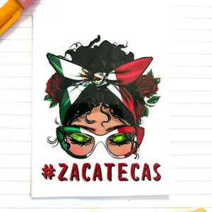 456-C Girl Zacatecas Decal