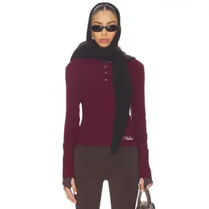 SIEDRES Elora Top in Burgundy
