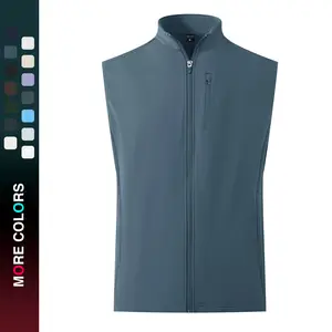 MAELREG Men's Vest Outerwear Golf Water-Resistant Performance Lightweight Fleece Vest for Men Sleeveless Lined Midlayer