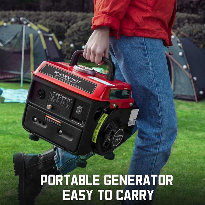 (Storm-Ready)PowerSmart 1200-Watt Portable Generator with Super Quiet, Ultralight for Camping (PS50), generators for house power, fuse machine